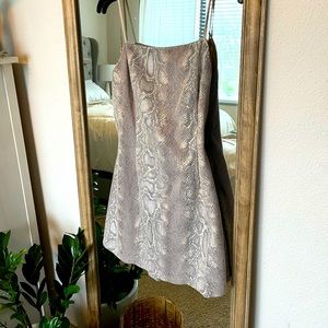 Snakeskin Cocktail Dress